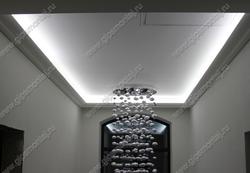 ГКЛ - потолки, лепной декор с подсветкой.