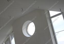 ГКЛ - обшивка мансардного потолка.