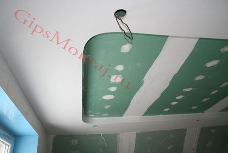 Фигурные потолки. Зашиваем мансардный этаж.