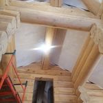 Отделка мансарды гипсокартоном в доме из бруса