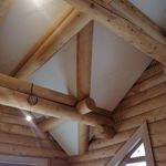 Облицовка гипсокартоном потолка деревянного дома