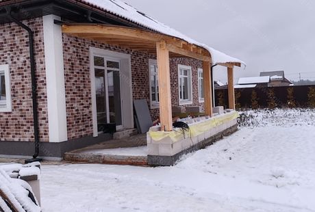 Пример наших работ. Дом с вальмовой крышей