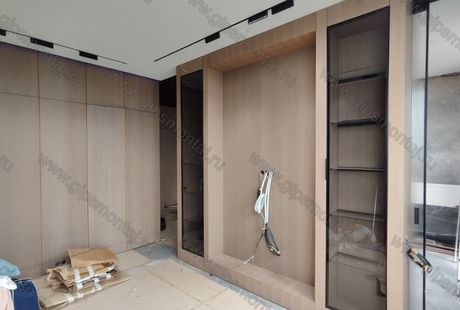 ГКЛ - потолок с теневым и линейным светом