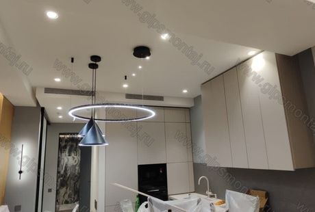 ГКЛ - потолок с подсветкой