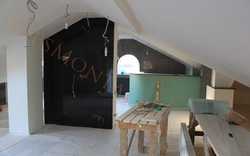 Облицовка мансардного этажа - ГКЛ. Фото ниш и арок.