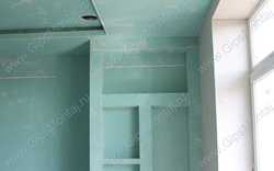 Отделка коттеджа - монтаж гипсокартона. 1500 м² гипсокартонных работ.