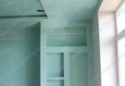 Отделка коттеджа - монтаж гипсокартона. 1500 м² гипсокартонных работ.