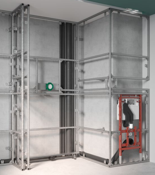 Монтаж TECEprofil с установкой инсталляции