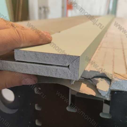 Изготовление и монтаж фрезерованного ГКЛ - короба со скрытой подсветкой